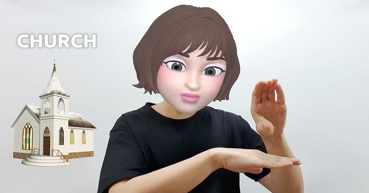 What is the American Sign Language ASL sign for church?