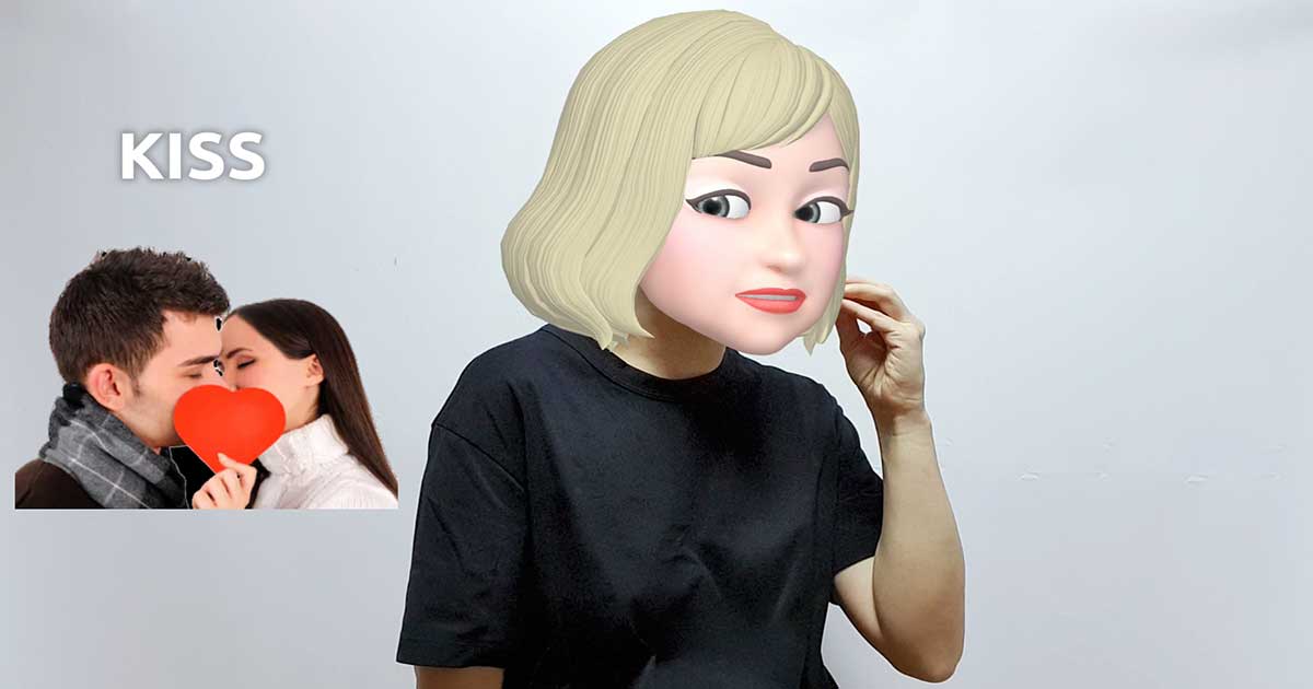 What is the American Sign Language ASL sign for kiss?