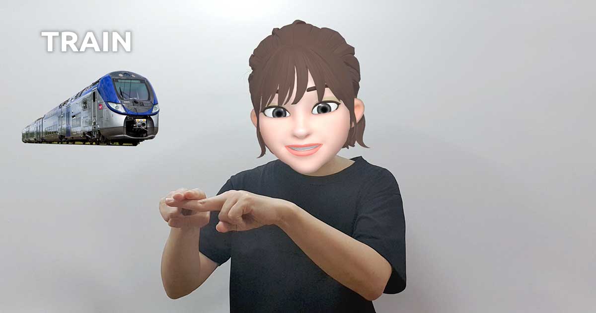 What is the American Sign Language ASL sign for train?