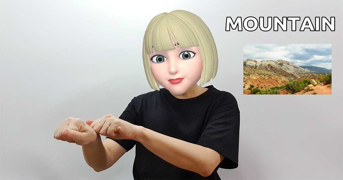 How to say mountain in American Sign Language ASL sign?