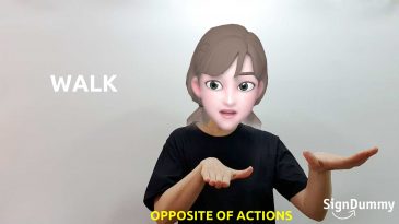 american sign language (asl) lesson: opposite of actions