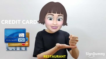 asl lesson: restaurant part 2