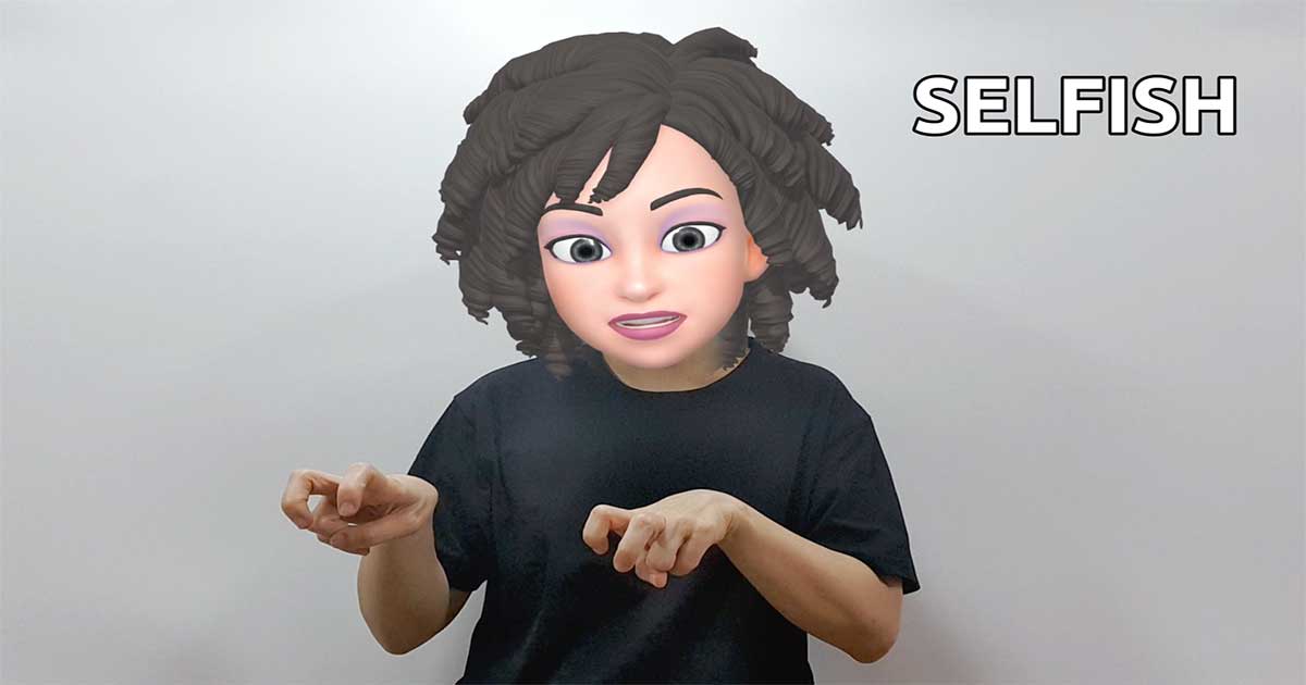 How to say selfish and generous in American Sign Language ASL sign?