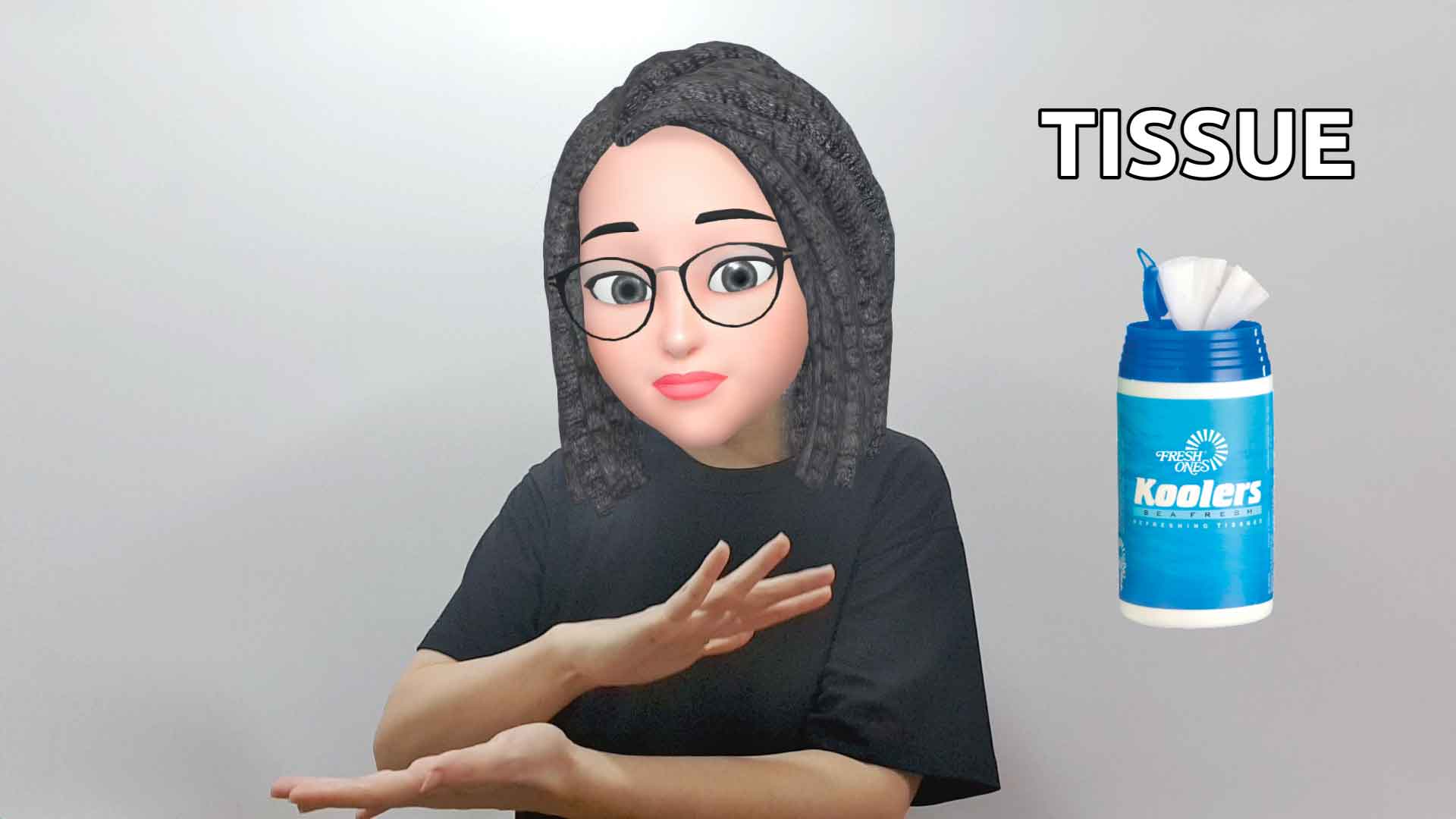 How to say and practice tissue in American Sign Language ASL?