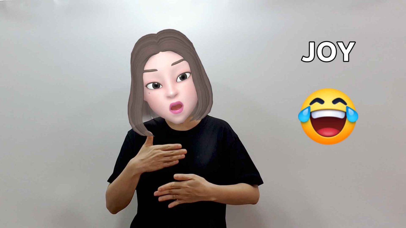 What is the American Sign Language ASL sign for joy?