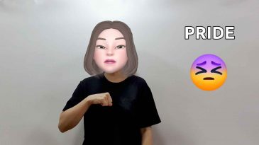asl sign pride shame