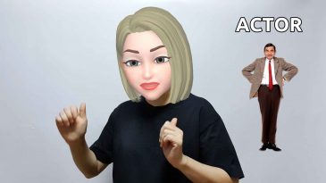 asl sign for actor