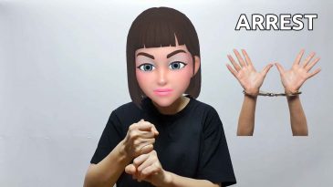 asl sign for arrest