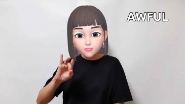 asl sign for awful nice