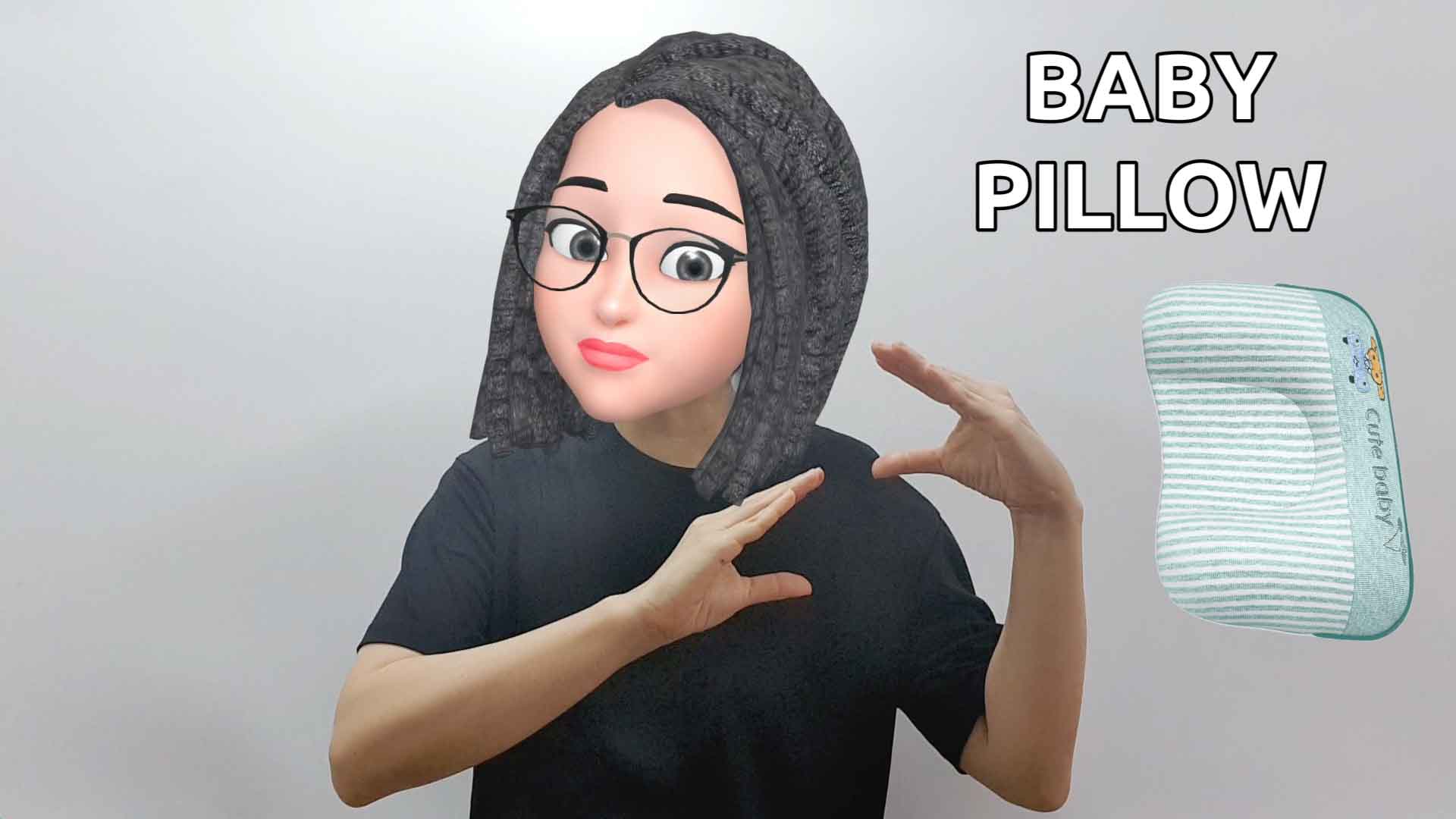 How to say baby pillow in American Sign Language ASL?