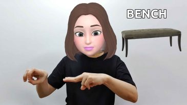 asl sign for bench