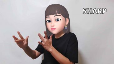 asl sign for blunt sharp