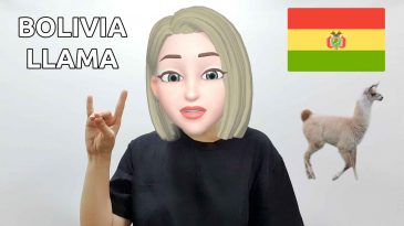 asl sign bolivia llama