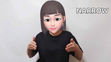 asl sign for broad narrow