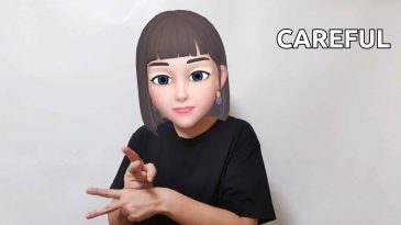 asl sign for careful careless