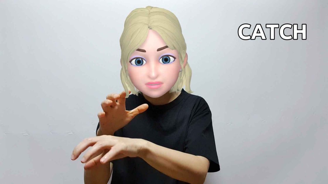 How to say catch and miss in American Sign Language ASL sign?