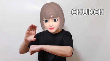 asl sign for church