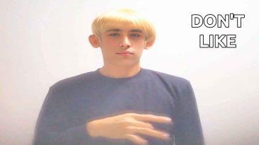 asl sign for don't like