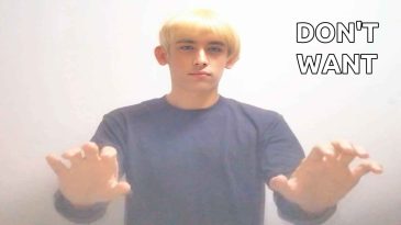 asl sign for don't want