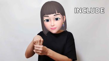 asl sign for exclude include