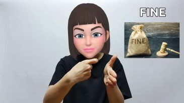 asl sign for fine