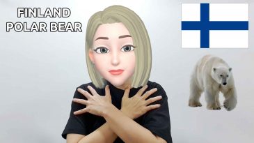 asl sign for finland polar bear