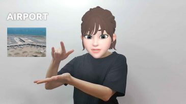 asl sign for airport