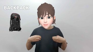 asl sign for backpack