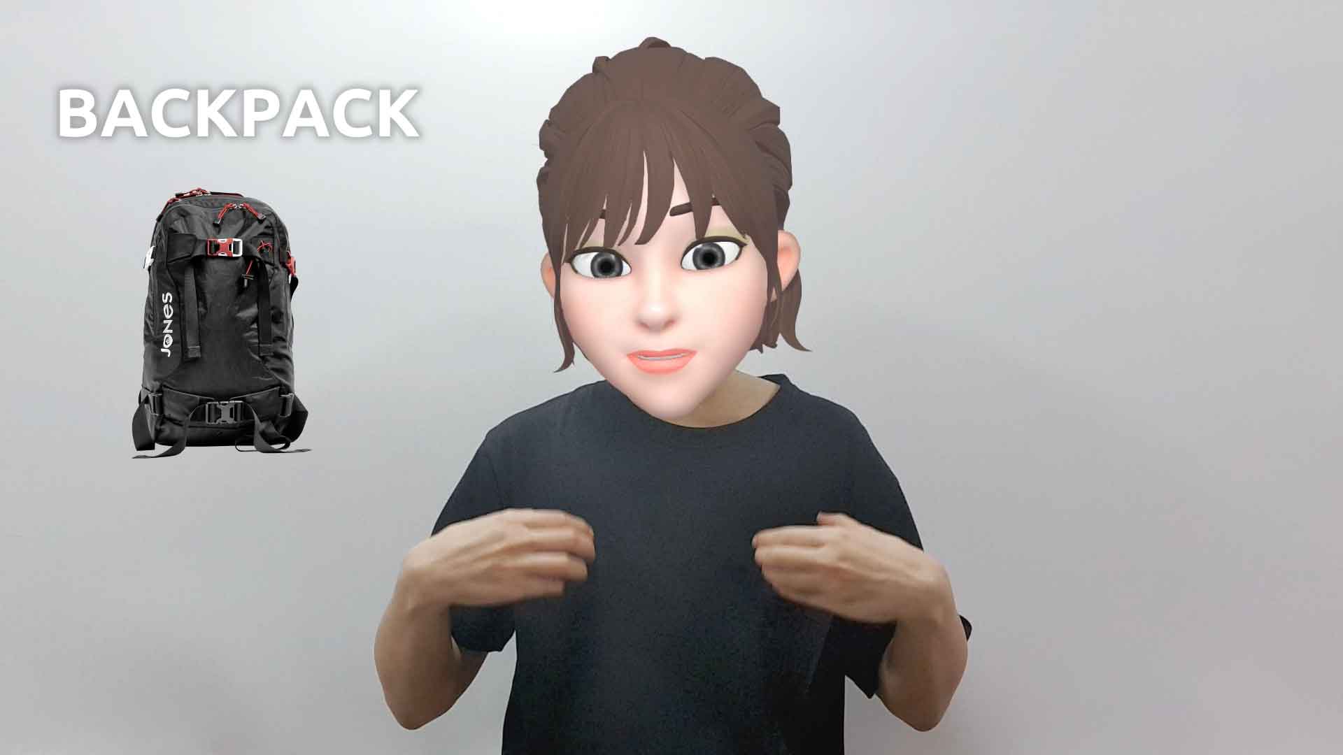 What is the American Sign Language ASL sign for backpack?