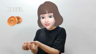 asl sign for bagel