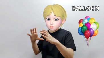 asl sign for balloon
