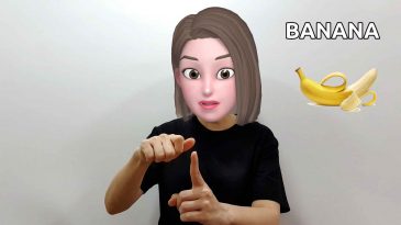asl sign for banana