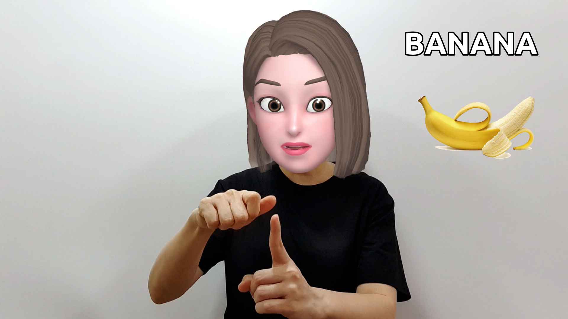 What is the American Sign Language ASL sign for banana?