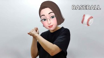 asl sign for baseball