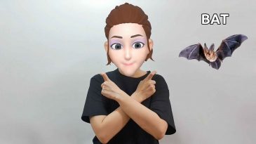 asl sign for bat
