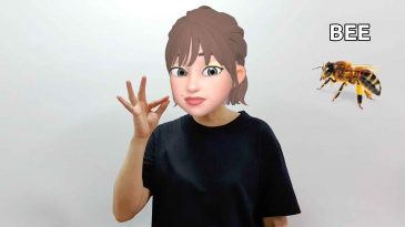 asl sign for bee