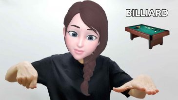 asl sign for billiard