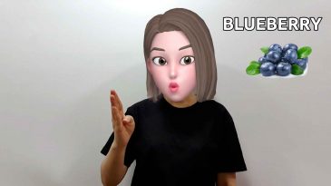 asl sign for blueberry