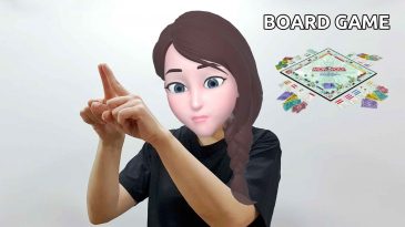 asl sign for board game
