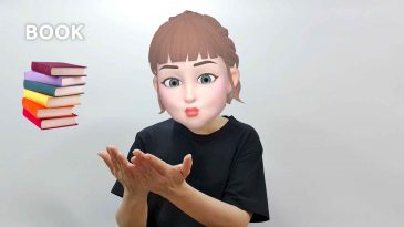 asl sign for book