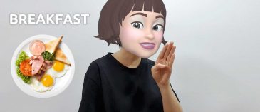 asl sign for breakfast
