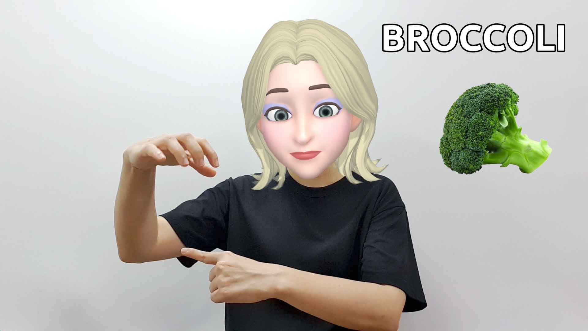 What is the American Sign Language ASL sign for broccoli?