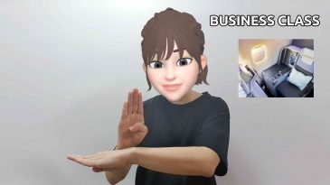 asl sign for business class