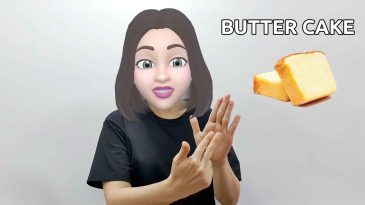 asl sign for butter cake