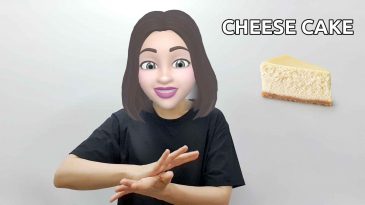 asl sign for cheese cake
