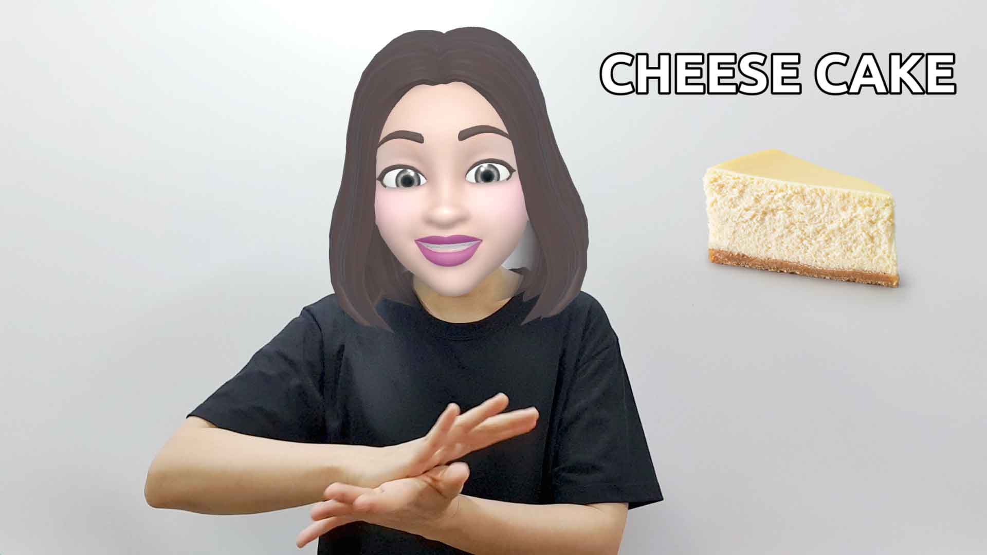 What is the American Sign Language ASL sign for cheese cake?