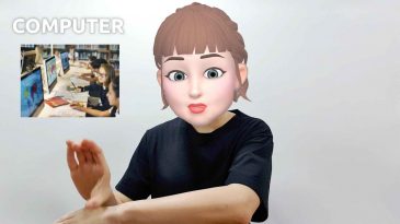 asl sign for computer