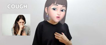 asl sign for cough