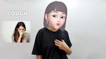 asl sign for cough