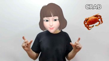 asl sign for crab